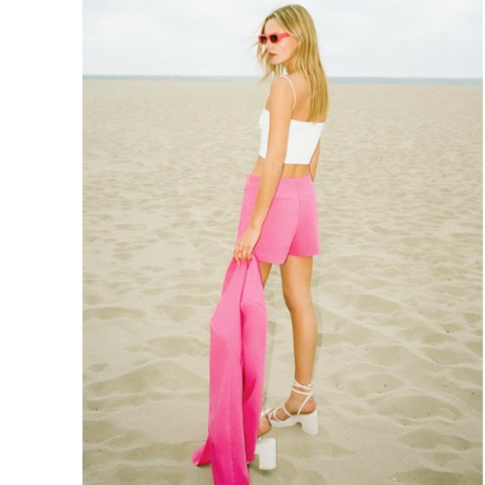 Zara Pink Split Skort Sz XS NWT - Picture 8 of 16